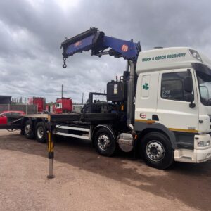 2014 DAF CF85.460 BEAVERTAIL WITH CRANE